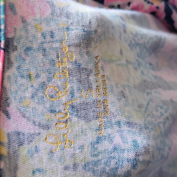 Lilly Pulitzer Oyster Bay Navy Seen and Herd Knit PJ Top SzS - Picture 6 of 7